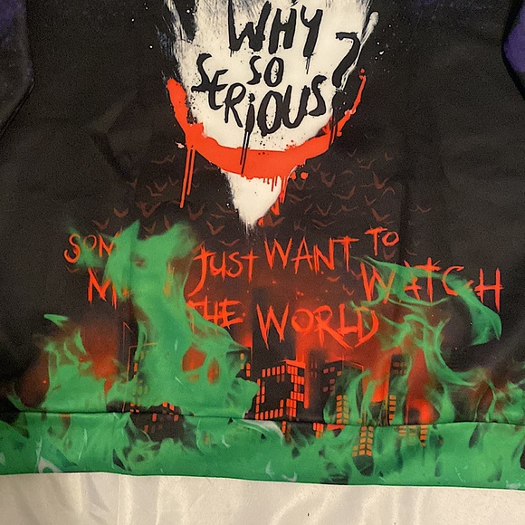 Rare Why So Serious Classic Pullover Hoodie - Picture 3 of 6